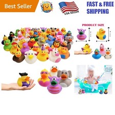 Enchanting 2" Rubber Duck Assortment - Ideal for Birthday Parties  Showers