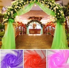 Organza Fabric Roll 60" Wide Quality Sheer Draping Crafts Wedding Fabric By Yard