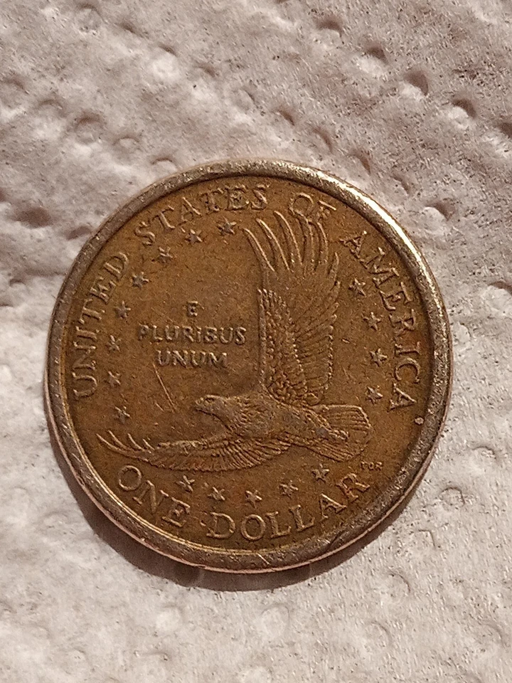 Rare 2000 P Sacagawea One Dollar US Liberty Error Coin No Edge Writing - Image 2 of 4