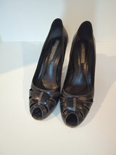 Via Spiga Black High Heel, Open-toe woman's size 8.5