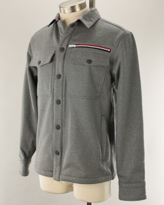FOURLAPS Gray Heather EXPLORER Snap Front Lined Shirt Jacket SMALL NWT