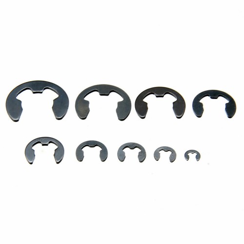 120pcs Black E-Clip & Retaining Ring Assortment Kit 1.5mm to 10mm Circlip C# - Picture 6 of 7