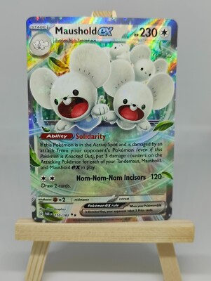 Pokémon Maushold ex Double Rare Paradox Rift PAR 155/182 Near Mint English