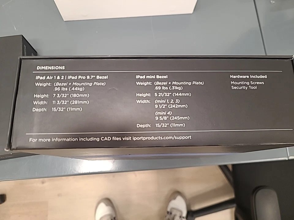 iPORT Surface Mount Mini4 WHITE Bezel for iPad Mini4 - Image 2 of 3