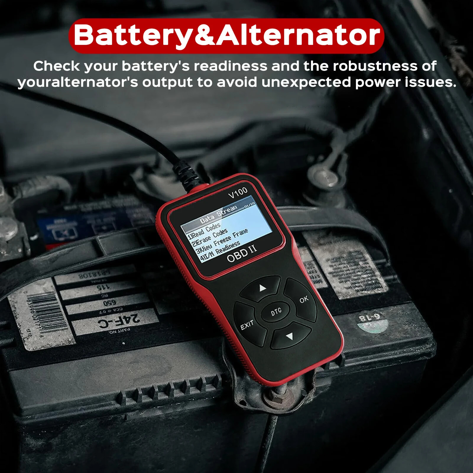 Scanner OBD2 per Auto, Lettore Codici Guasti Motore e Test Batteria Diagnostico - Miniatura 8