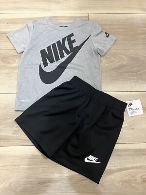 NIKE AIR TODDLER T SHIRT AND SHORTS 2 PIECE SET SIZE 4T NWT $40