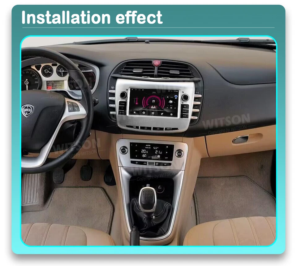 AUTORADIO ANDROID 4/64GB LANCIA DELTA 2009-2019 STEREO AUTO TOUCH 7" WIFI NAVI - Bild 4 von 4