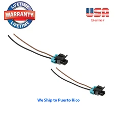 2 Connector for ABS Wheel Speed Sensor Front Right & Left Fit: GM VEHICLES