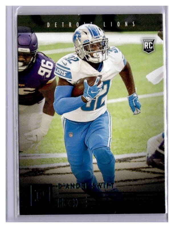 2020 Panini Chronicles Teal De' Andre Swift Rookie Card #PA-10 Lions