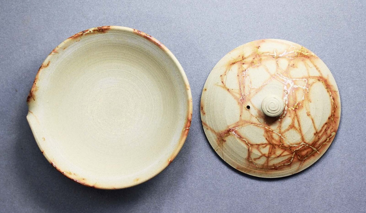 Tokoname Hand-made Mogake Shiboridashi by Jin, #jin045 : 107*D103