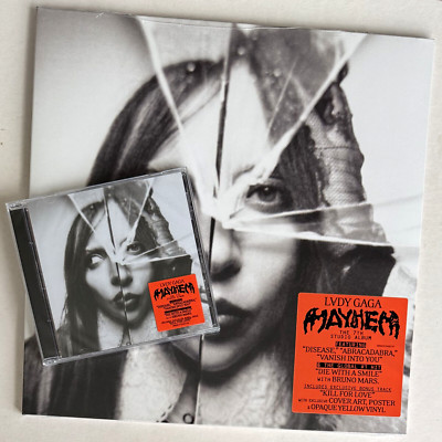 LADY GAGA * MAYHEM * HMV LIMITED EDITION ALTERNATE ART 2x YELLOW