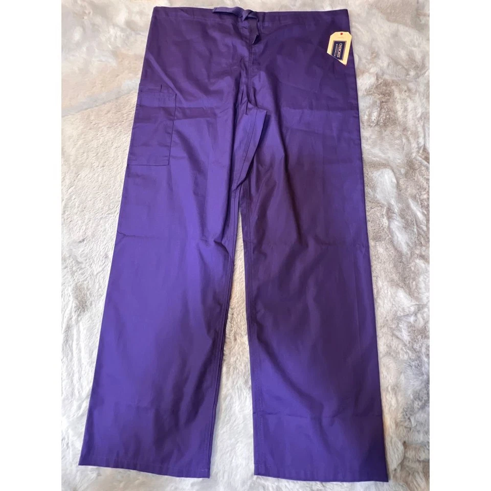 Pantalones Médicos Cherokee Púrpura Uniforme Salud Profesional Ropa de Trabajo M Foto 2 de 4