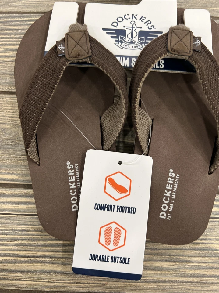Sandalias Dockers de vestir chanclas premium para jóvenes y niños talla pequeña 11-12 Foto 2 de 4