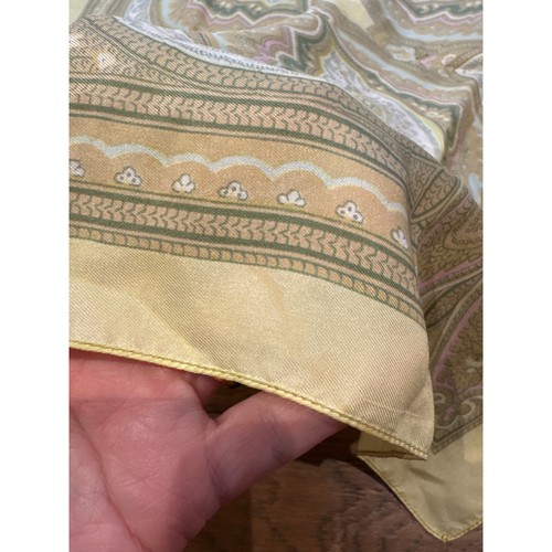 Liberty of London VTG 100% Silk Paisley Handkerchief Yellow Women's - Picture 2 of 9