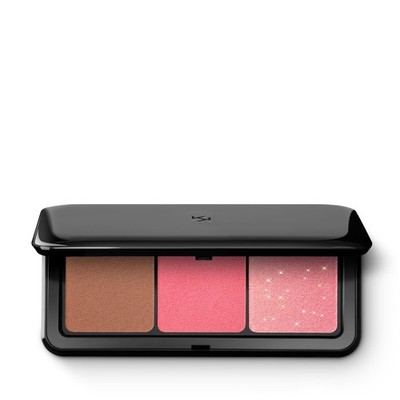 KIKO Milano Multi Finish Trio Blush & Bronzer Palette 7 g (1er Pack), 03 Pink