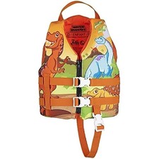 Full Throttle Water Buddies Life Vest - Child 30-50lbs - Dinosaurs