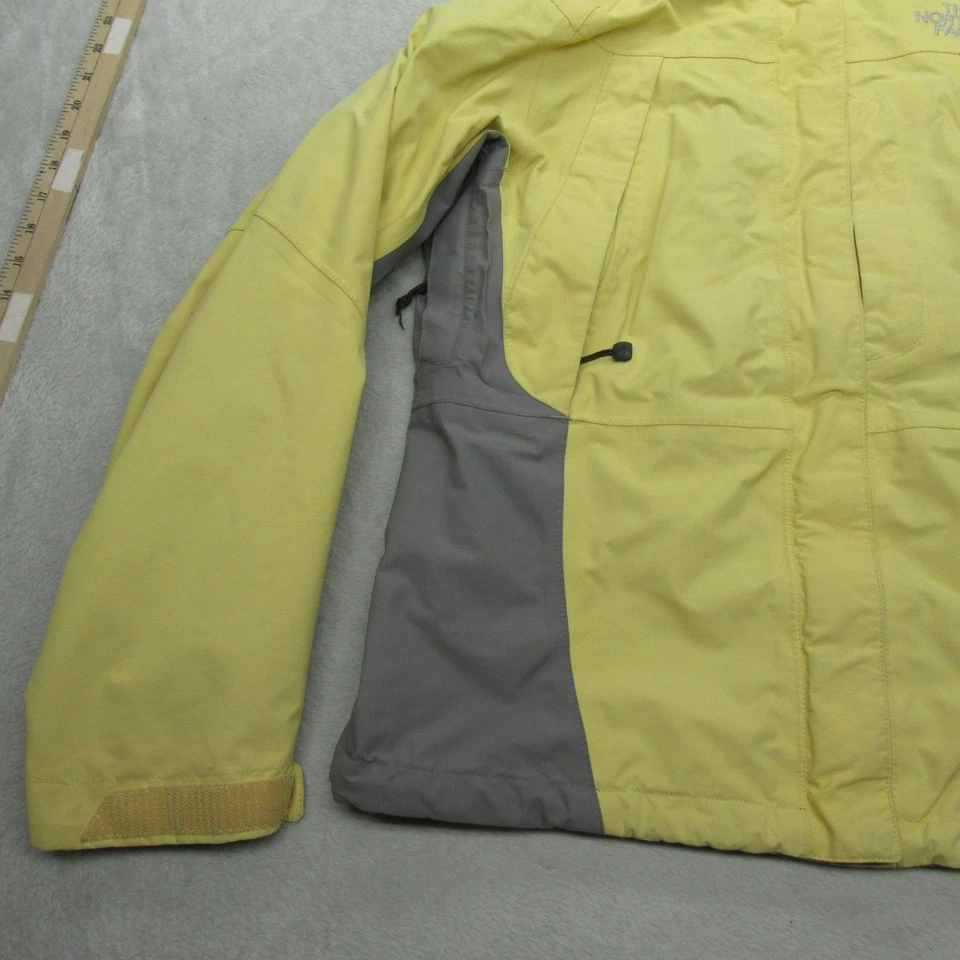 Chaqueta North Face Gore Tex Mujer Pequeña Amarilla Lluvia Con Capucha Impermeable 3 en 1 Shell Foto 4 de 4