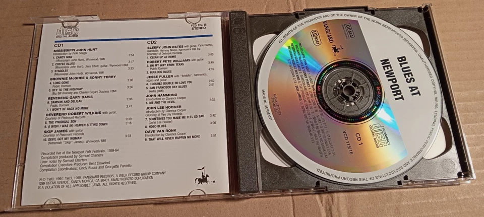 Various – Blues At Newport The Newport Folk Festival 1959-64 - CD (JG3068) - Bild 2 von 2