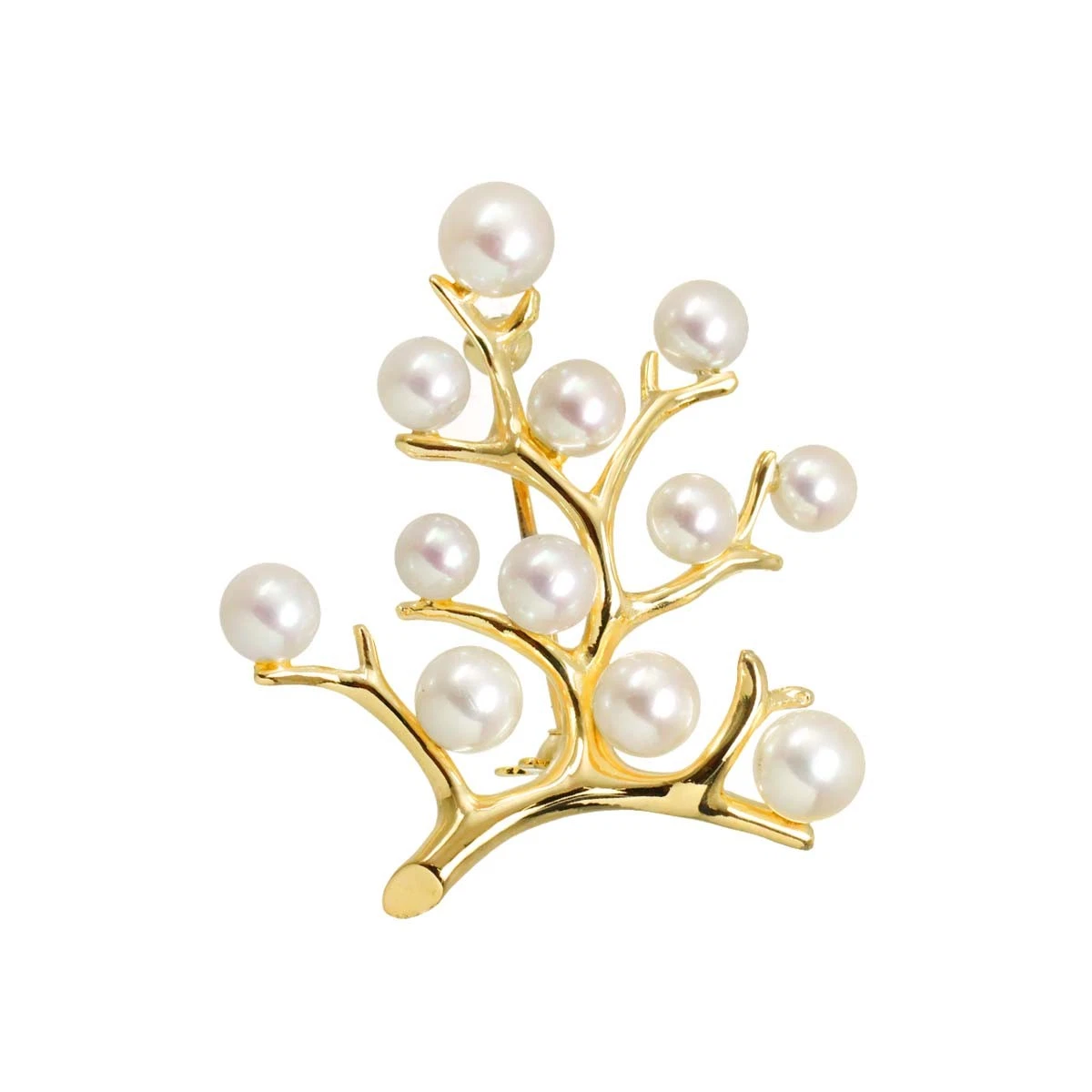 14K ブローチ Mikimoto Pearl 14k Yellow Gold Fine Brooches & Pins for sale | eBay