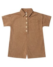 Rylee Cru Collective Collared Button Romper