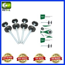 4 Pack 8MM Baby Gate Spindle Rods - Extra Long Replacement Kit for Safety Gates