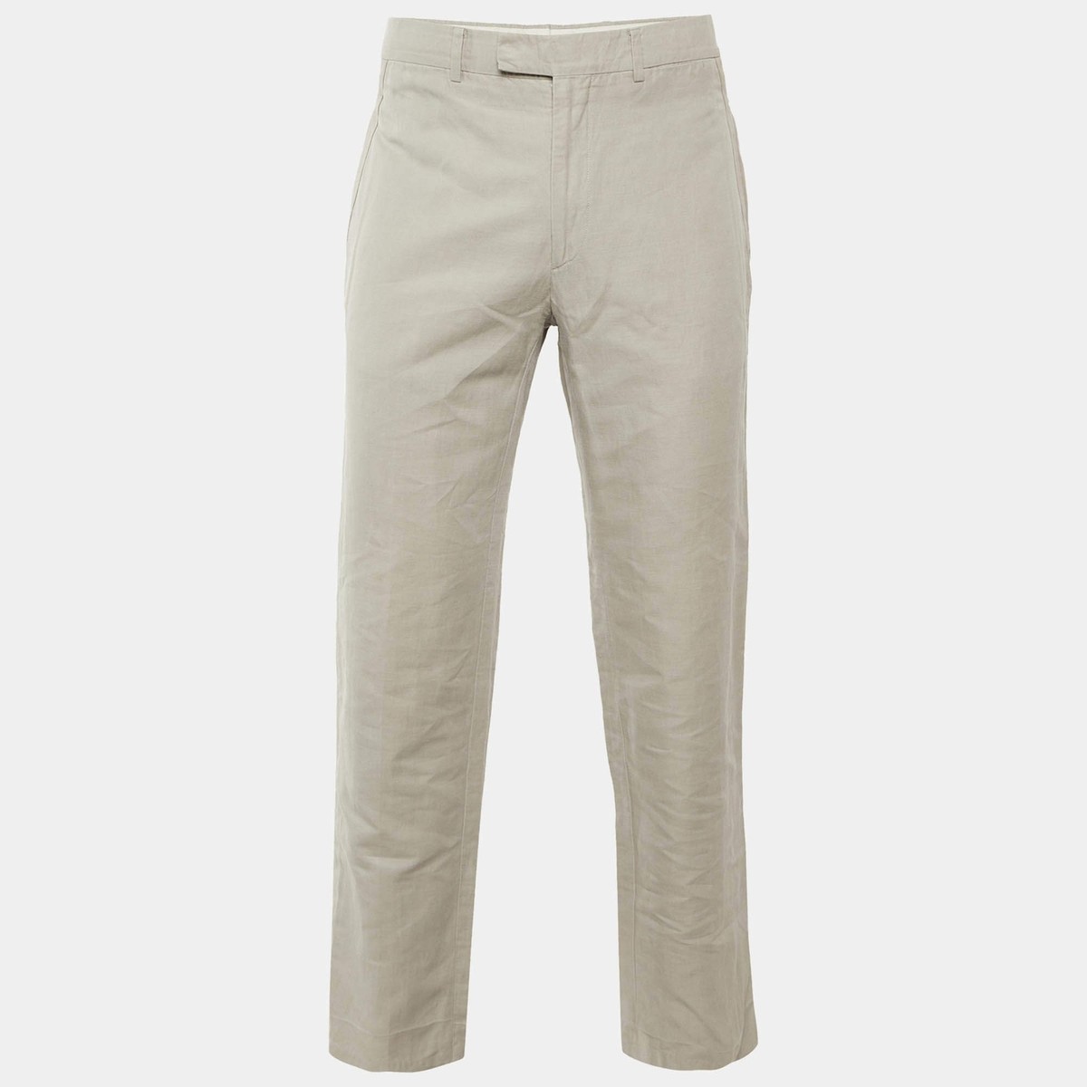 【名品】mid00s Hermes light cotton trouser Hermes Beige Linen Cotton Drop 8 Regular Fit Trousers LWaist 34 | eBay
