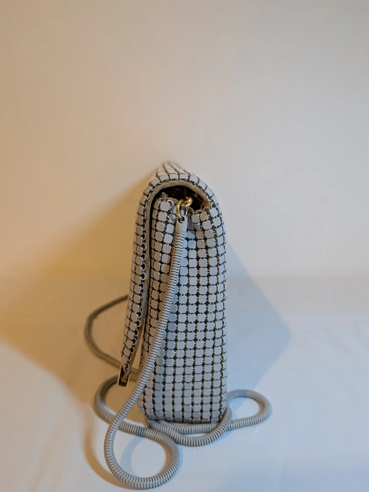 Bolso de noche de hombro asimétrico gris vintage GLOMESH Foto 4 de 4