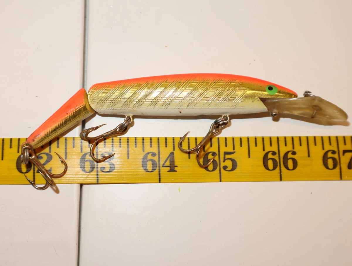 Leurre De Pêche Rebel Minnow Finition G - Vintage - Crankbait 4 3/4 Pouces