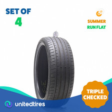Set Of 4 Used 20540r18 Goodyear Eagle F1 Asymmetric 3 Run Flat 86w - 5-5.532 Set Of 4 Used 20540r18 Goodyear Eagle F1 Asymmetric 3 Run Flat 86w - 5-5.532