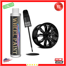 Gloss Black Rim Touch Up Paint Wheel Scratch Repair Touch Up Paint Pen Quic...