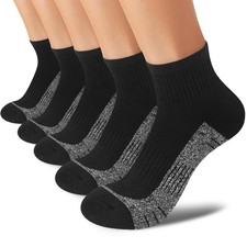 cuangya Ankle Socks Women Athletic Running Socks Hiking Cushioned 5-Pairs 5-8