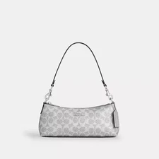 Coach Charlotte Shoulder Bag In Signature Canvas CCL40