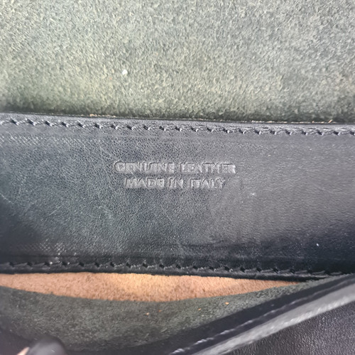 I Medici Firenze Cross Body Saddle Bag 100% Genuine Thick Leather Made In Italy - Foto 12 di 17