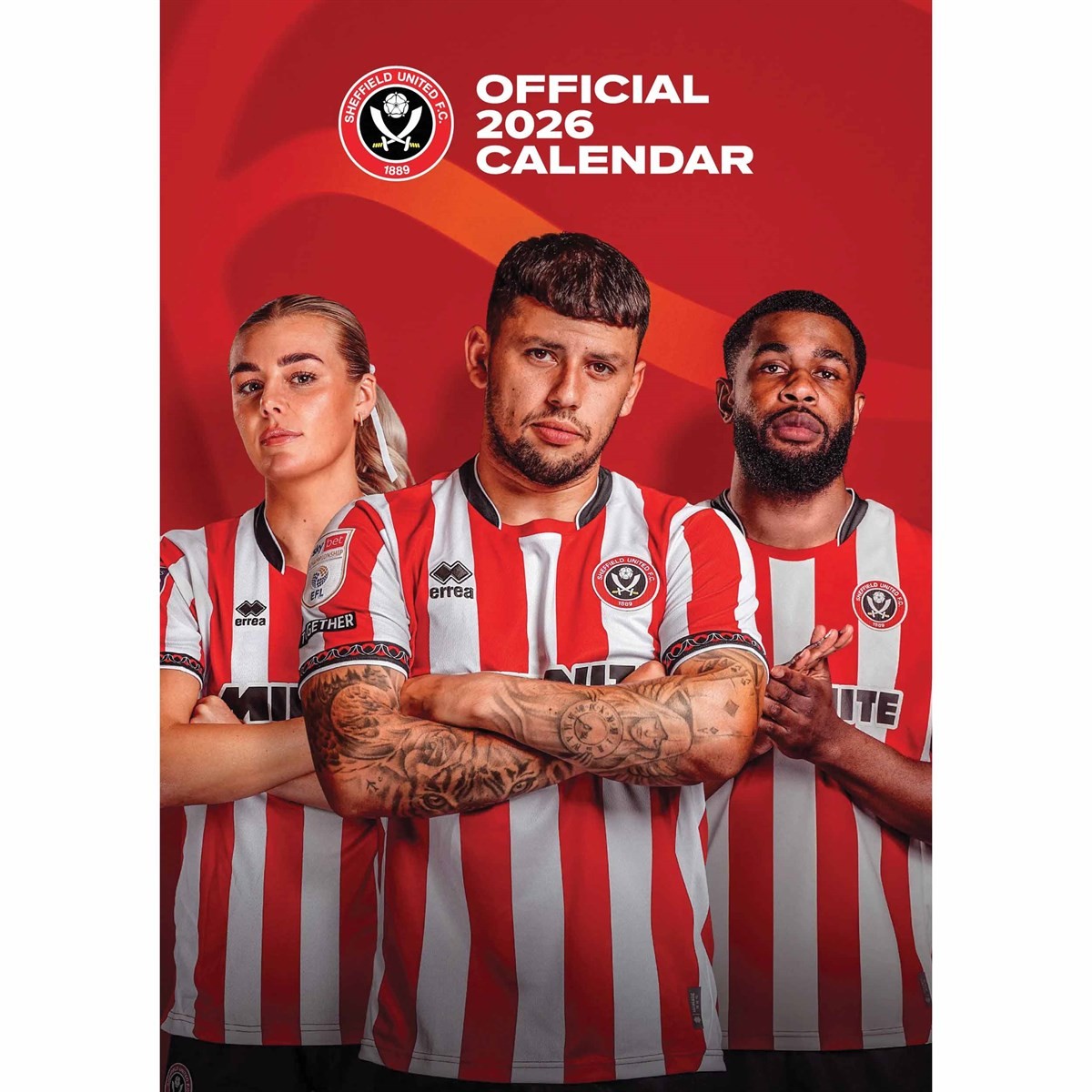 Sheffield United FC A3 Calendar 2026, Wall Calendars, Month To View, Gift