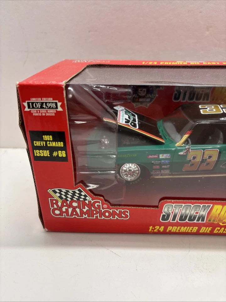 Racing Champions 1/24 Stock Rod Issue 66 Ken Schrader 1969 Chevy Camaro Dragster - Image 2 of 4