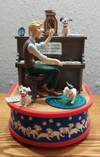 Vtg Enesco Disney "Maestro of Mischief" 101 Dalmatians Multi-Action Music Box