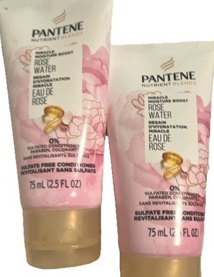 2Pantene Nutrient Blends Miracle Moisture Boost Conditioner Rose Water 2.5 fl oz