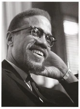 Postcard Malcolm X Black Muslim Movement, Founder Org. of African-American Unity