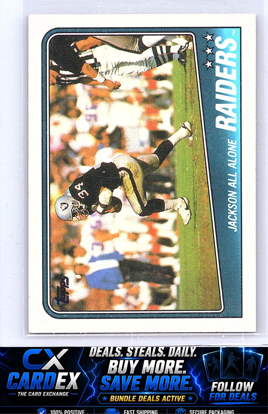 1988 Topps #325 Raiders Team Leaders - Bo Jackson
