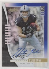 2019 Absolute Rookie Blue Spectrum Signatures 22/30 Hunter Renfrow #120 Auto 1q7