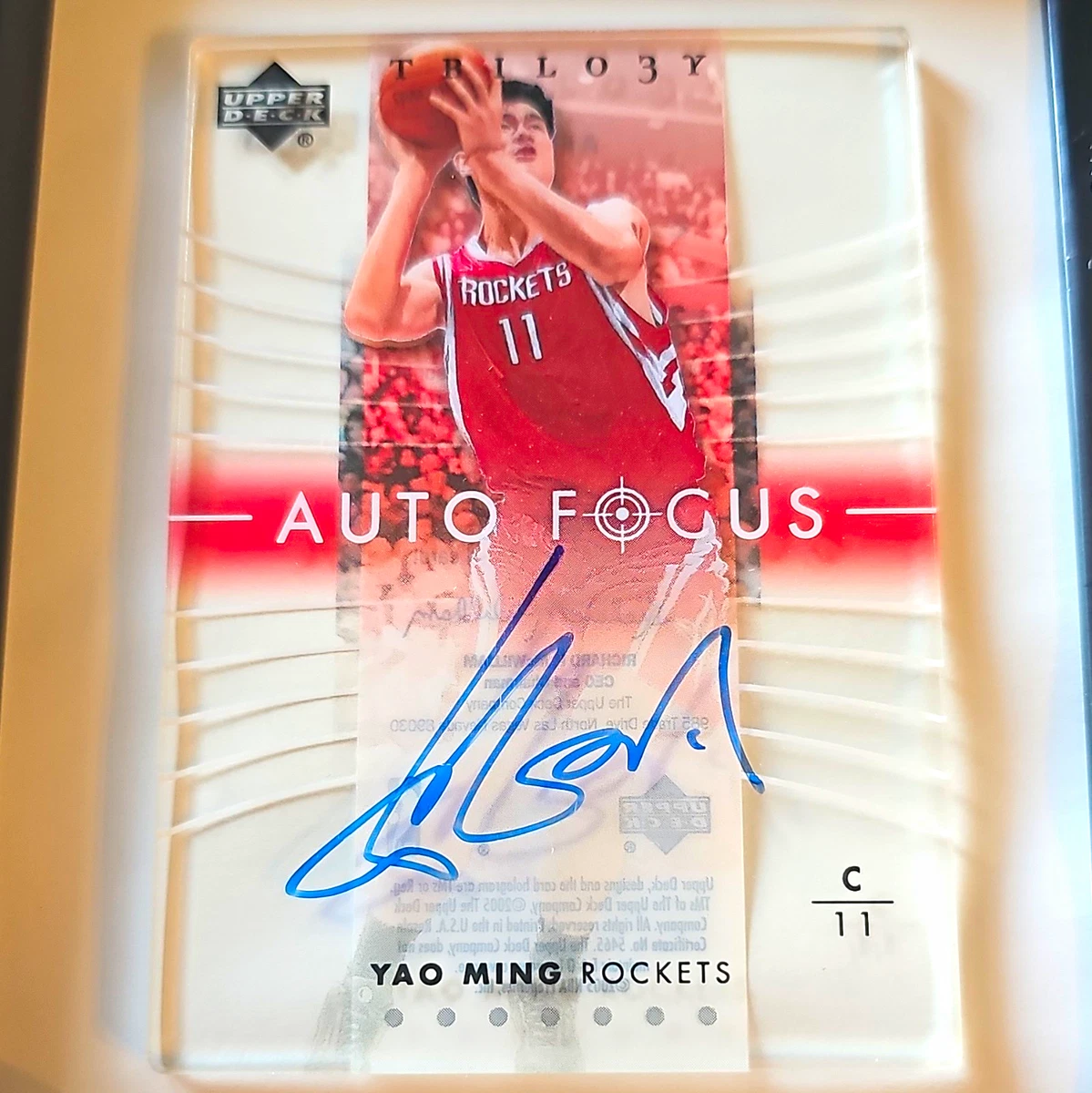 Yao Ming Basketball Original Autographed Sports Trading Cards