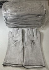 Lot Of 8 Ansell ActivArmr 42-474 Nitrile Heat-Resistant Gloves - Gray - Size 9