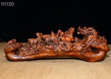 Exquisite Small Leaf Boxwood Twelve Zodiac Auspicious Ornaments