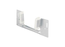 Sliding Pocket Door Bottom Guide - 1-3/8" x 1-1/4" - Steel W/Plastic Guides
