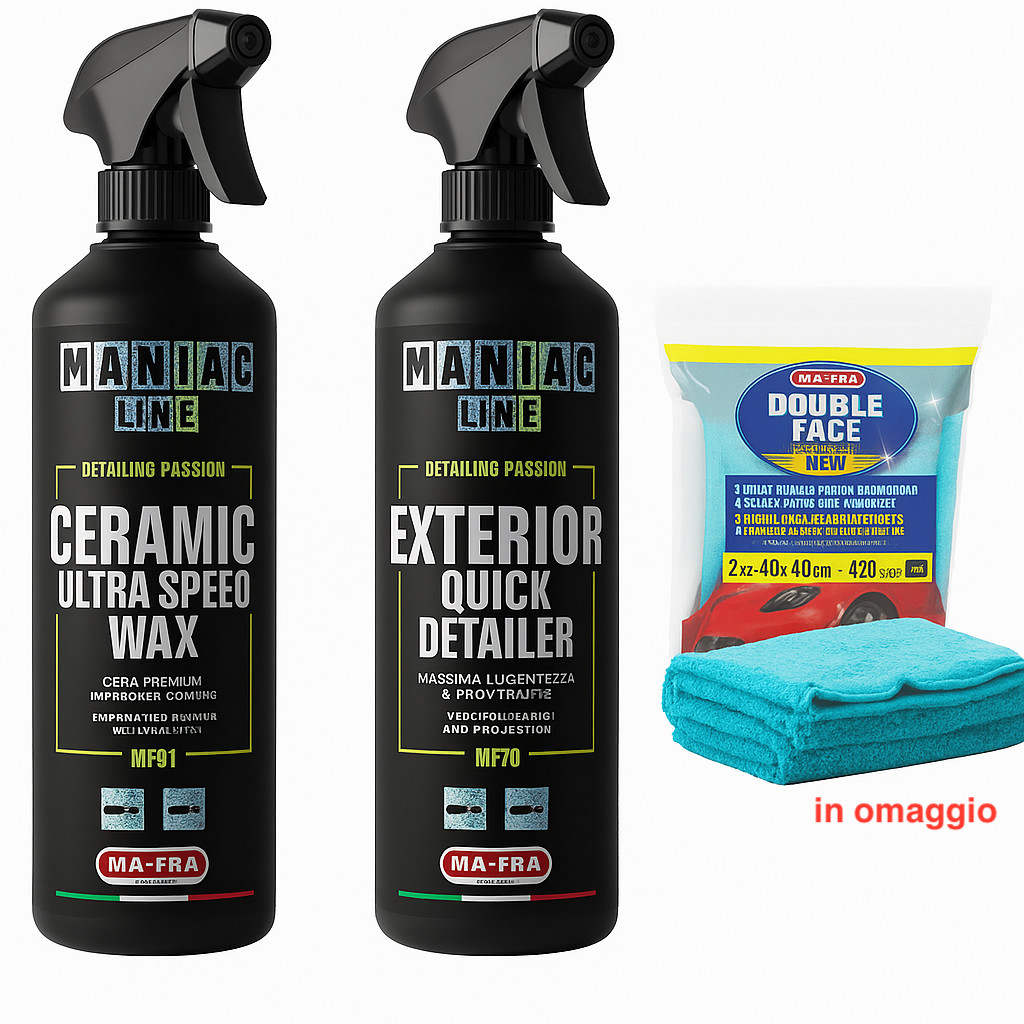 Kit Detailing Auto Ma-fra Maniac Line – Protezione, Vernice Lucidatura + Pulizia - Miniatura 2