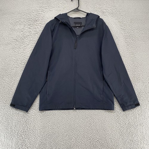 Everlane Jacket Mens Medium Blue ReNew Hooded All Weather Windbreaker Full Zip
