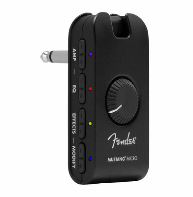 Fender Mustang Micro Modeling Headphone Amp Head 1-Channel for Electric Guitar