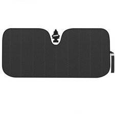 Motor Trend Jumbo Windshield Sun Shade 66x27 Matte Auto Shade + Air Freshener