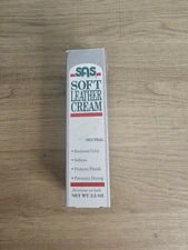 SAS Soft Leather Cream Neutral 2.5oz Unopened 2002 Vintage Old Stock