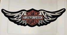 HARLEY DAVIDSON STRAIGHT WING B  S EXTRA LARGE VEST OR JACKET BACK PATCH NEW